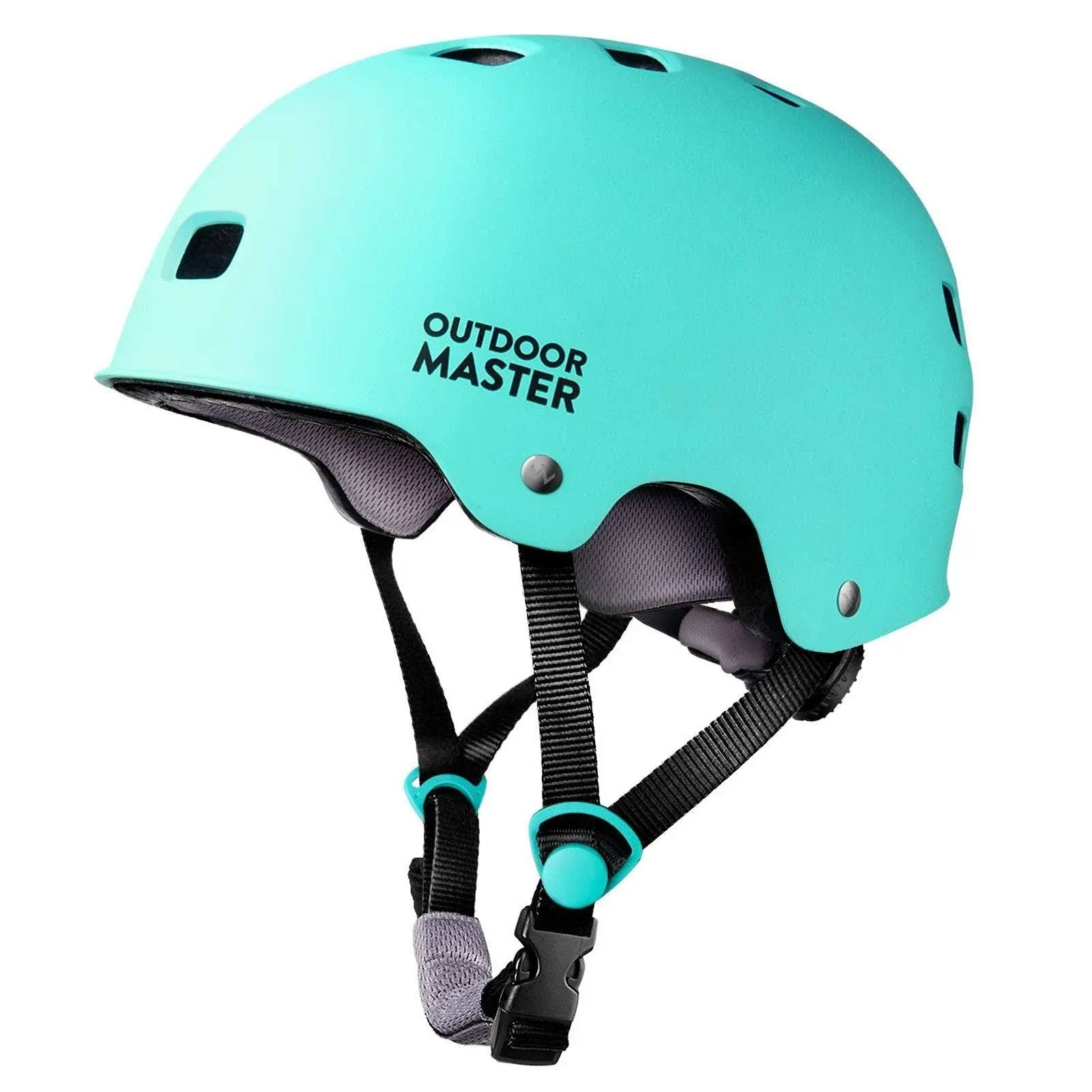 OutdoorMaster Skateboard Cycling Helmet - Two Removable Liners Ventilation Multi-Sport Scooter Roller Skate Inline Skating Rollerblading for Kids, Youth & Adults