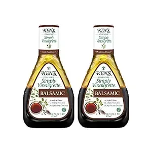 Ken's Steak House Simply Vinaigrette, Balsamic, Salad Dressing 16 Ounce (Pack of 2)