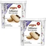 Bulkidoki Pepperidge Farm Dark Chocolate Milano Cookies 22.5 oz, 30-Count (Pack of 2)