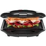 Chefman Portable Compact Grill, Dual Use Panini Press, Sandwich Maker, Electric 