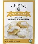 Watkins Organic Country Gravy Gourmet Seasoning Mix, 2.82 oz. Packets Pack of 6