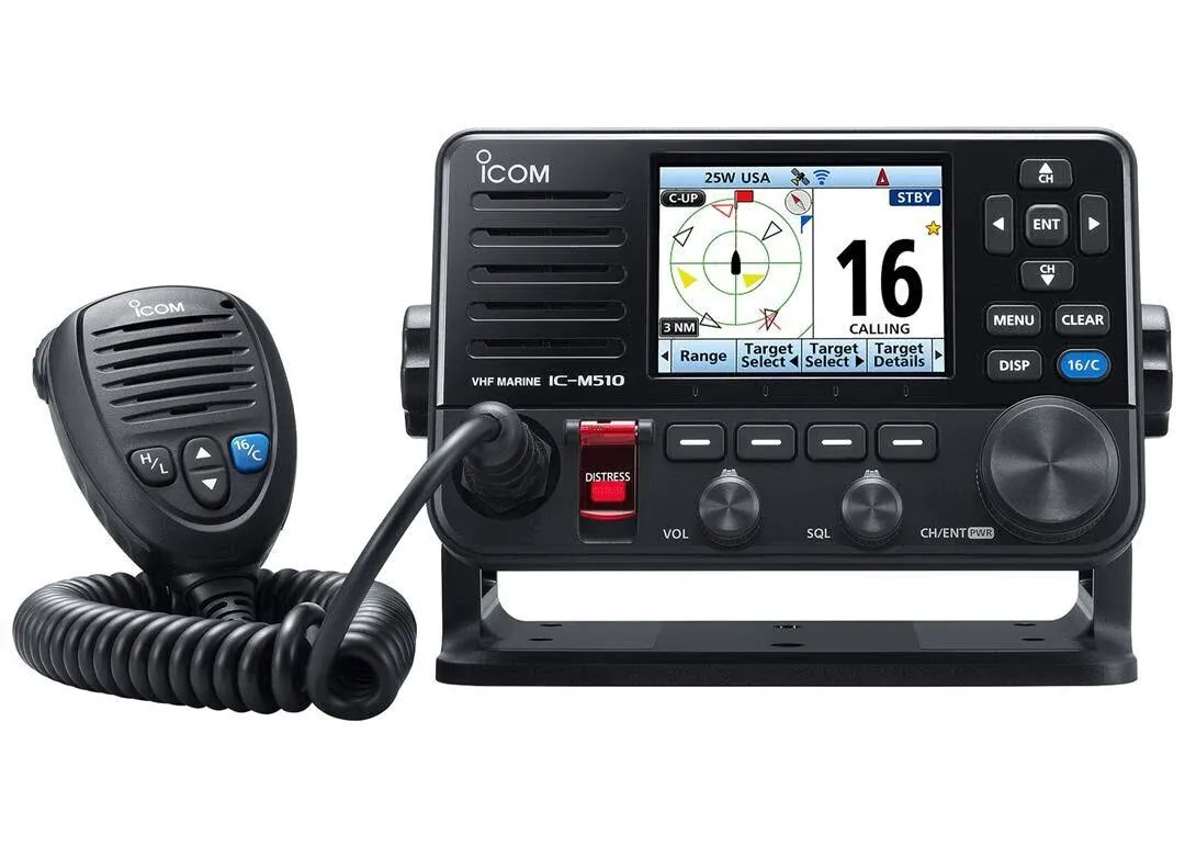 Icom M510 VHF w/Wireless Smart Device Operation - Black