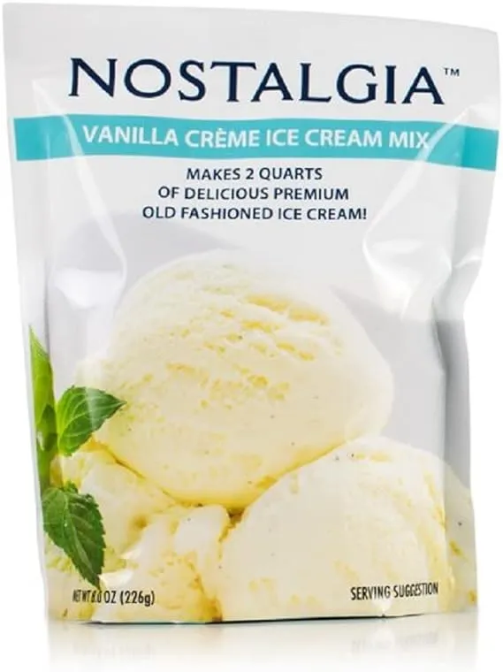 ENGLEWOOD MARKETING GROUP INC ICP825VAN Vanilla Ice Cream Packet, for Nostalgia Electric Ice Cream Makers, 8-oz.