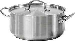 Tramontina Covered Dutch Oven Pro-Line Stainless Steel 9-Quart, 80117/576DS