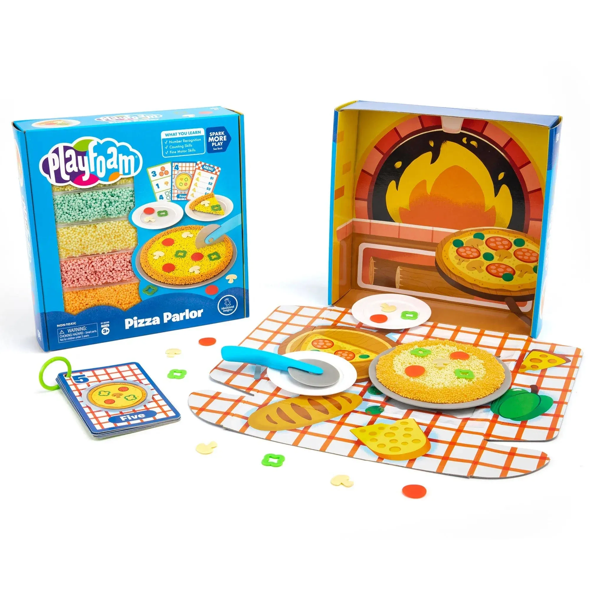 Educational Insights Playfoam Pizza Parlor, with 5 Colors of Playfoam, Non-Toxic, Sensory Toy for Boys & Girls, Ages 3+