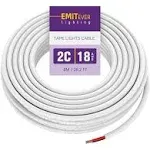 EMITEVER Wall Cable LED Lighting Copper Wire, 18 Gauge, Multi, 26 Foot