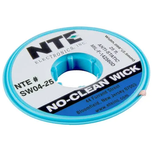 NTE Electronics No-Clean Solder Wick