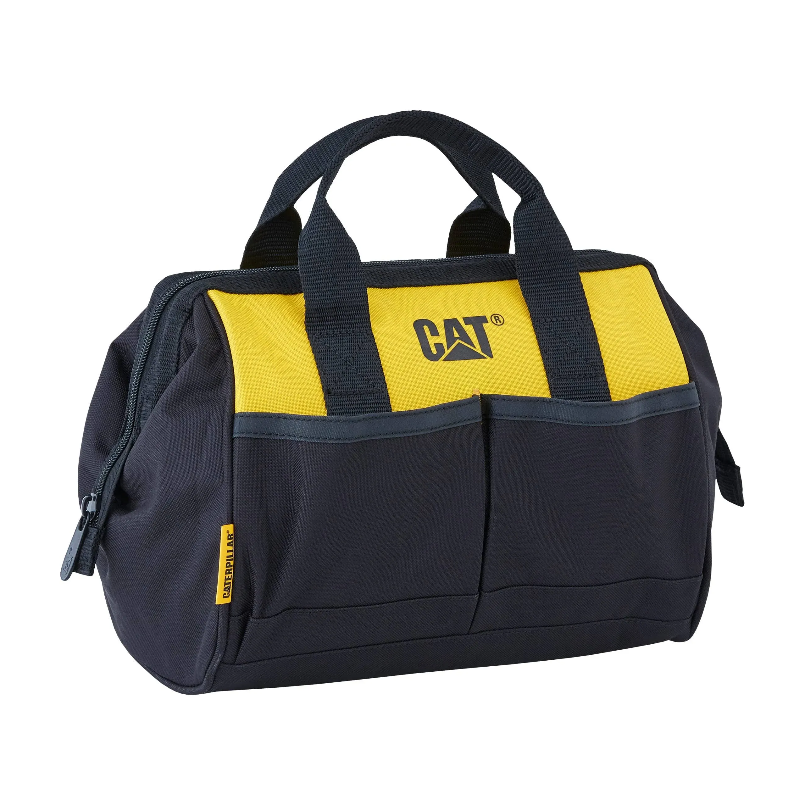 Caterpillar 12&#034; Tool Bag, Zip Closure, Yellow and Black One Size, Yellow/Black 