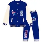 SEGA Sonic the Hedgehog Fleece Bomber Jacket and Jogger Pants Little Kid to Big Kid Sizes (4-14-16)