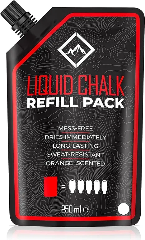 SURVIVOR Liquid Chalk – Gym Chalk for Weightlifting, Rock Climbing, Bouldering, Gymnastics, Pole Grip, & More - Lifting Chalk & Climbing Chalk for Dry Hands