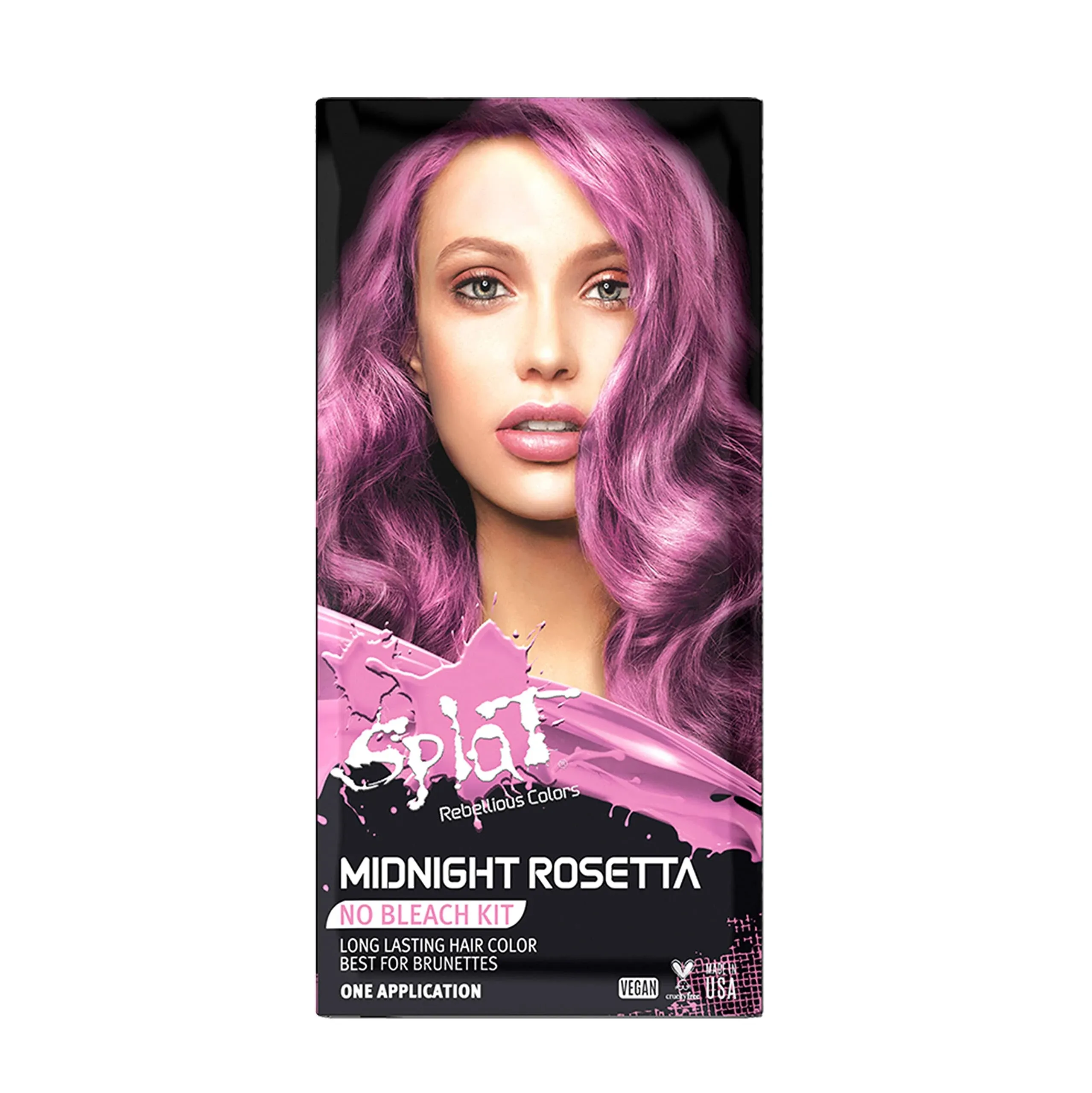 Splat Midnight Rosetta Semi Permanent Hair Dye Kit for Blondes, 1 Application, Includes Deep Reconstructor Conditioner, Lasts 30 Washes, No Bleach Required, Vegan & Cruelty Free Hair Color