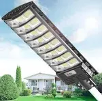 BUYTHA Solar Street Lights Outdoor - 1000W Solar Parking Lot Lights, 6500K So...