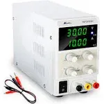 Bench Power Supply Variable 30V/10A High Precision Adjustable CC/CV Regulated Power Supply with Free Alligator Clipqs for Lab Equipment, DIY Tool, Repair, Electronic Testing,Tinkering