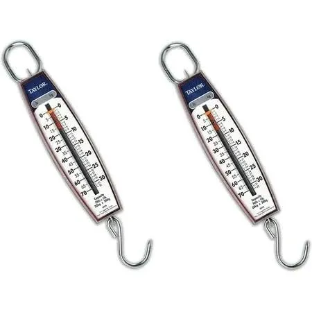 Taylor Precision Products Hanging Scale 70-Pound/32-Kilogram, 2 Pack