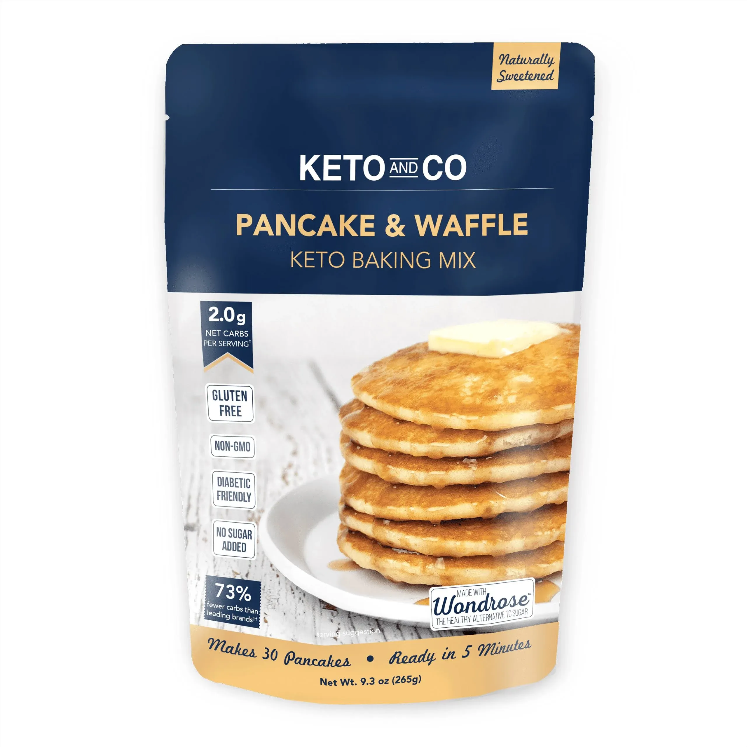 Keto And Co Keto Baking Mix, Pancake & Waffle - 9.3 oz