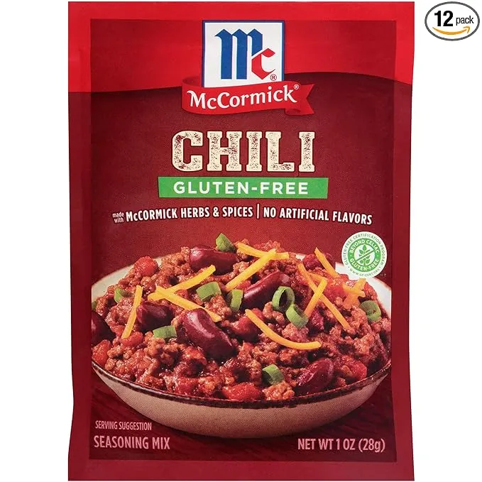 Mccormick Gluten Free Chili Seasoning Mix, 1 Ounce -- 12 per case