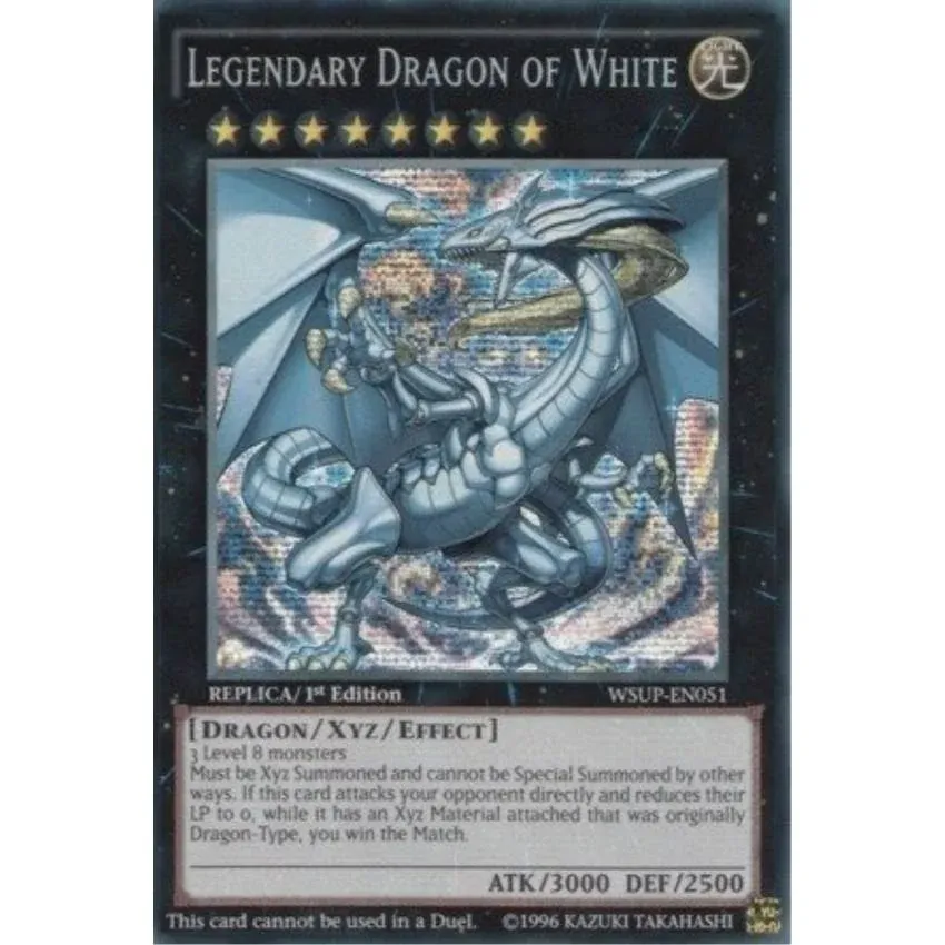 Konami Yu-Gi-Oh! Legendary Dragon of White World Superstars 1st Edition Prismatic Secret