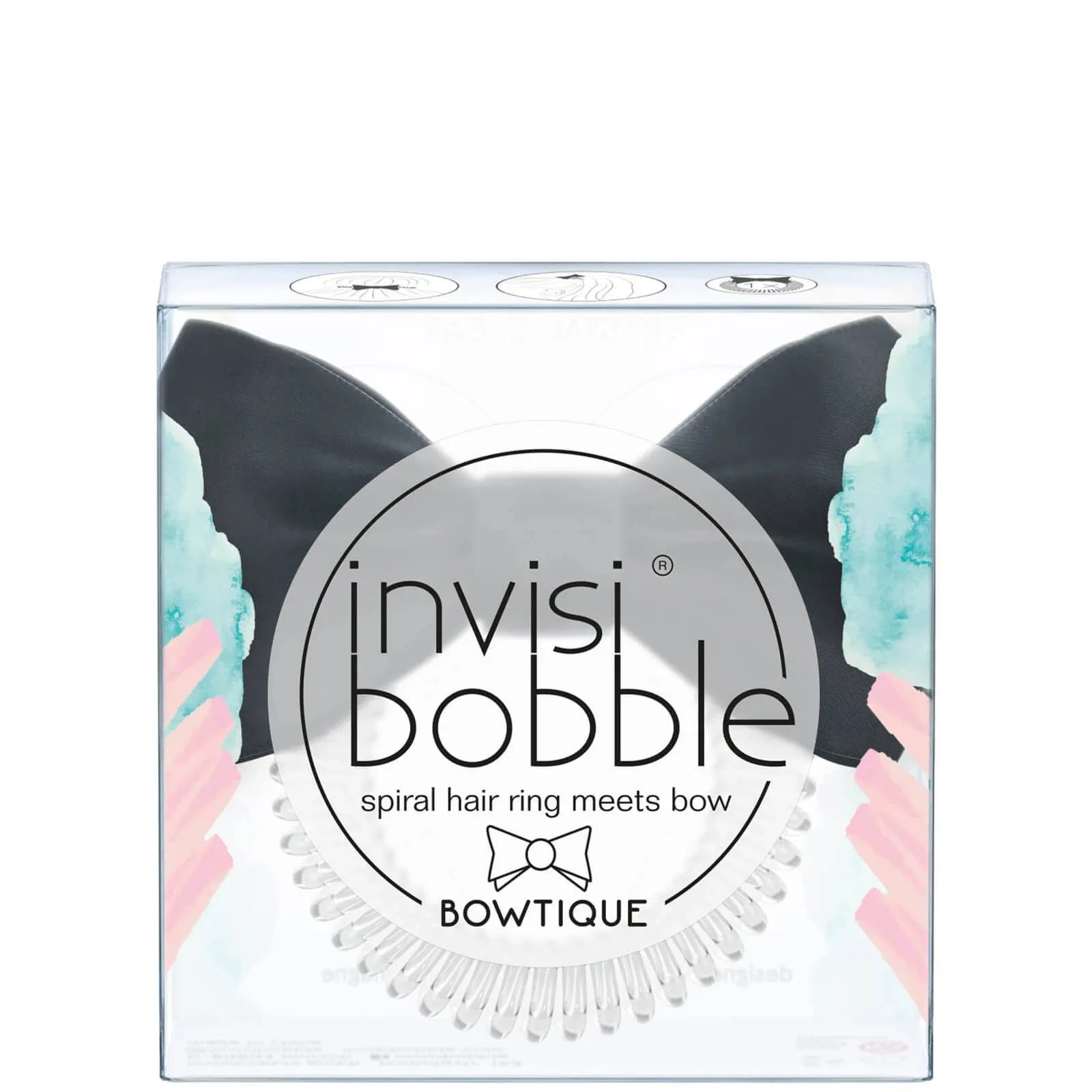 Invisibobble Bowtique spiral rubber band with ribbon