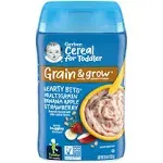 Gerber Hearty Bits Multigrain Banana Apple Strawberry Baby Cereal, 8 Oz (Pack of 6)