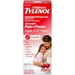 Tylenol Pain + Fever, Cherry Flavor, Children's