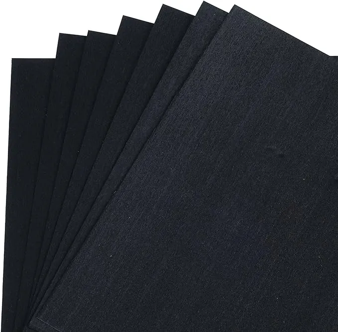 Dyed Black Veneer 8" x 8", 7-Piece