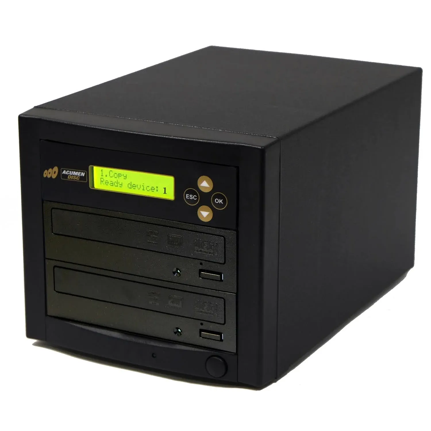 Acumen Disc 1 to 1 Dual Layer Copy Easy CD DVD Duplicator Writer Copier Tower