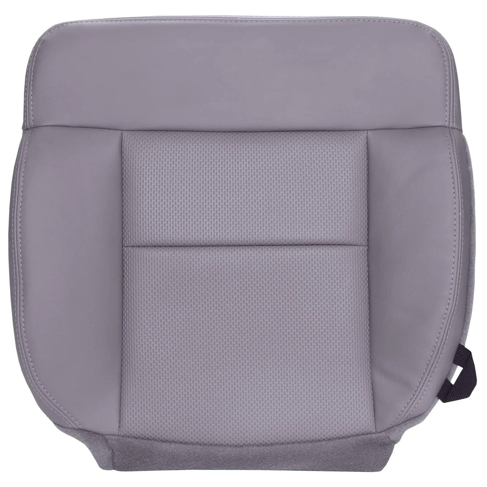 The Seat Shop Driver Bottom Replacement Vinyl Seat Cover - Medium Flint Gray (Compatible with 2004-2008 Ford F150 XL Work Truck)