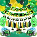 Farm Green Tractor Themed Party Supplies