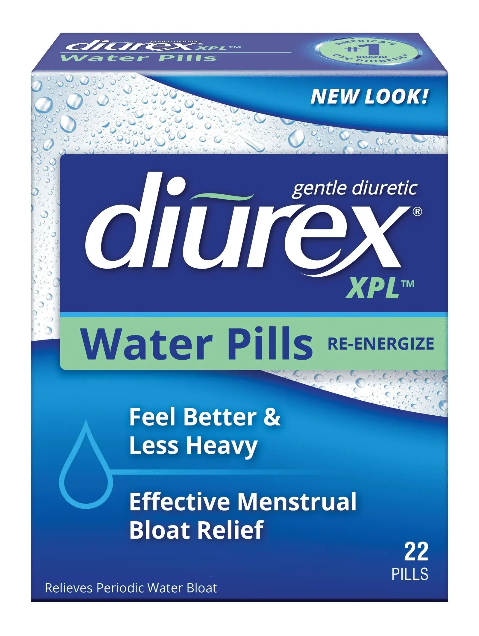 Diurex Water Pills + Pain Relief - Relieve Water Bloat, Cramps, & Fatigue - 42 Count