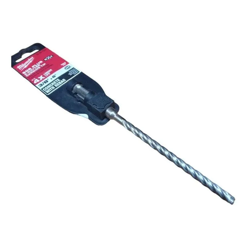 MILWAUKEE Rotary Hammer Drill: 1/4 in Drill Bit Size, 8 in Max Drilling Dp, 10 in Overall Lg