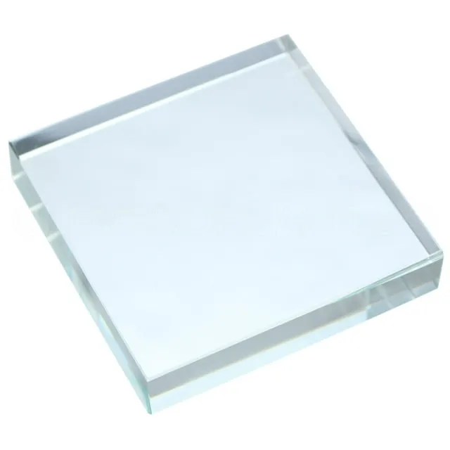 CleverDelights 4" Square Glass Tiles - 5 Pack