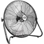 20 in. High Velocity Steel Floor Fan 3-Speed Portable For Basement Garage Shop