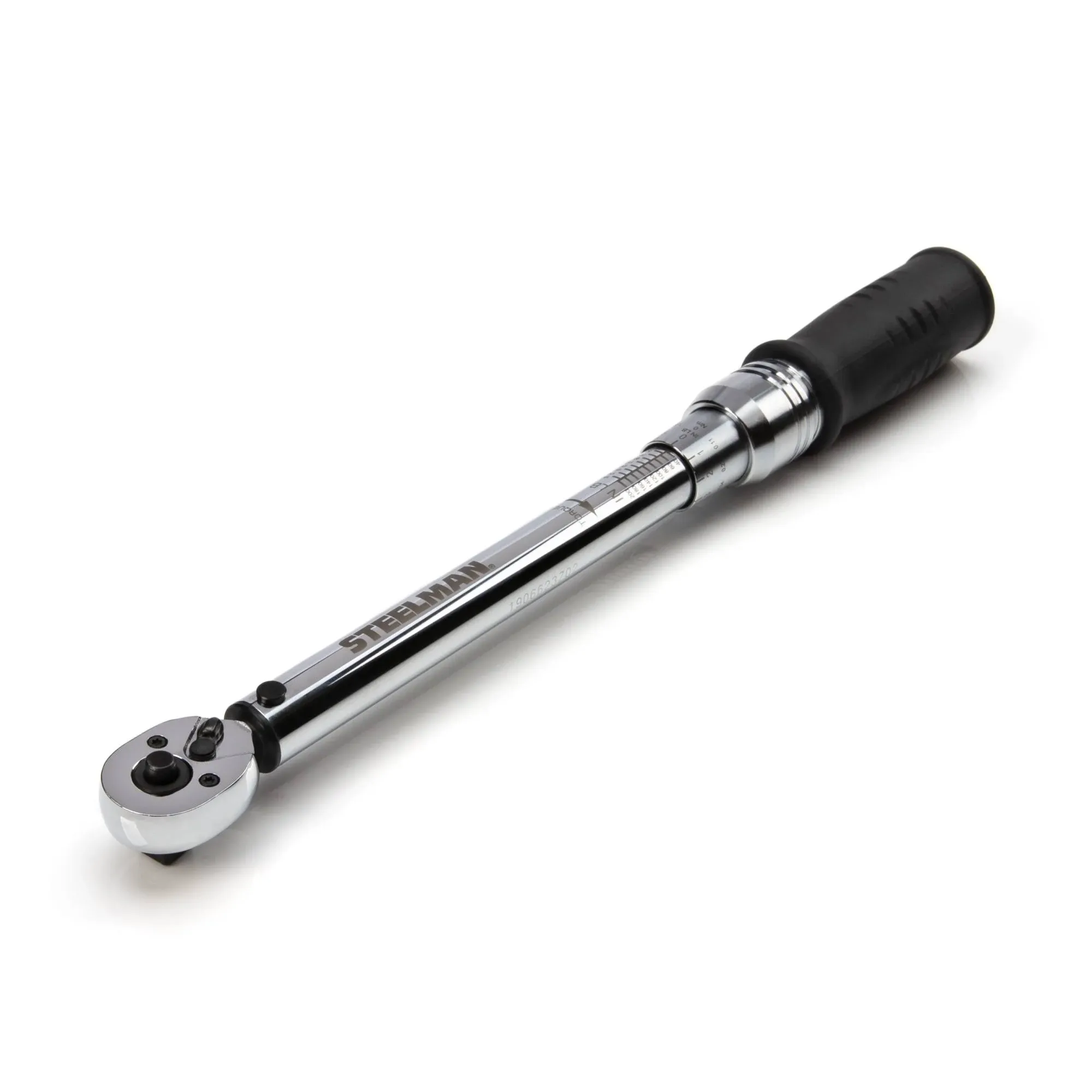 Steelman 3/8-Inch Drive 30-200 in-lb Micro-Adjustable Torque Wrench, Steel, Comfortable Grip, Audible and Tactile Indicator