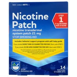 Rite Aid Nicotine Transdermal System Patch - Step 1, 21mg, 14 ct