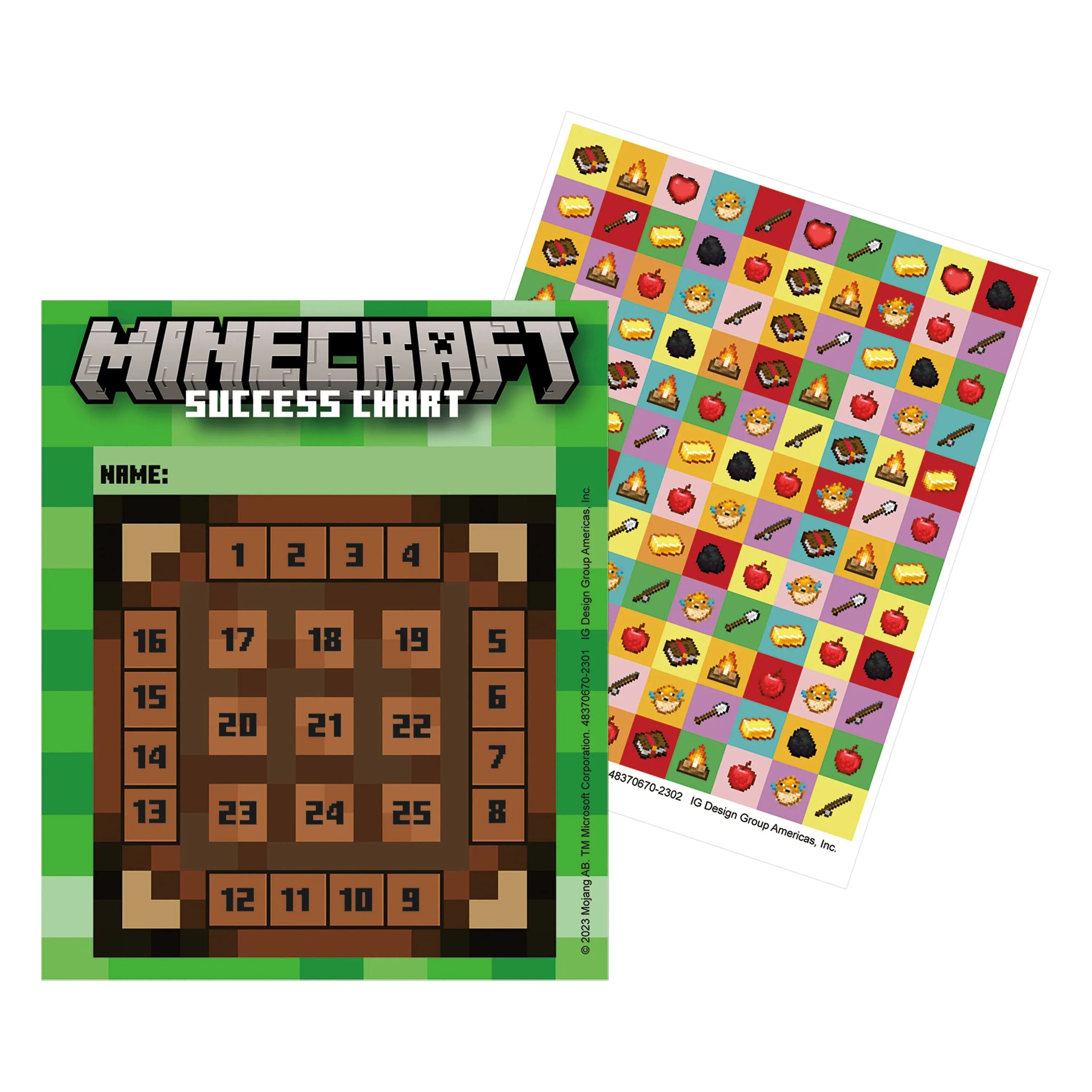 Minecraft Reward Chart