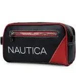 Nautica Men's Top Zip Travel Kit Toiletry Bag Organizer