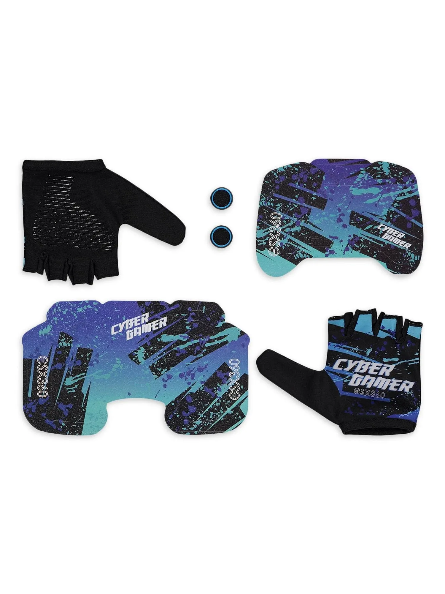 ESX 360 Cyber Gamer Starter Pack includes gamer gloves  Joy Stick Covers.