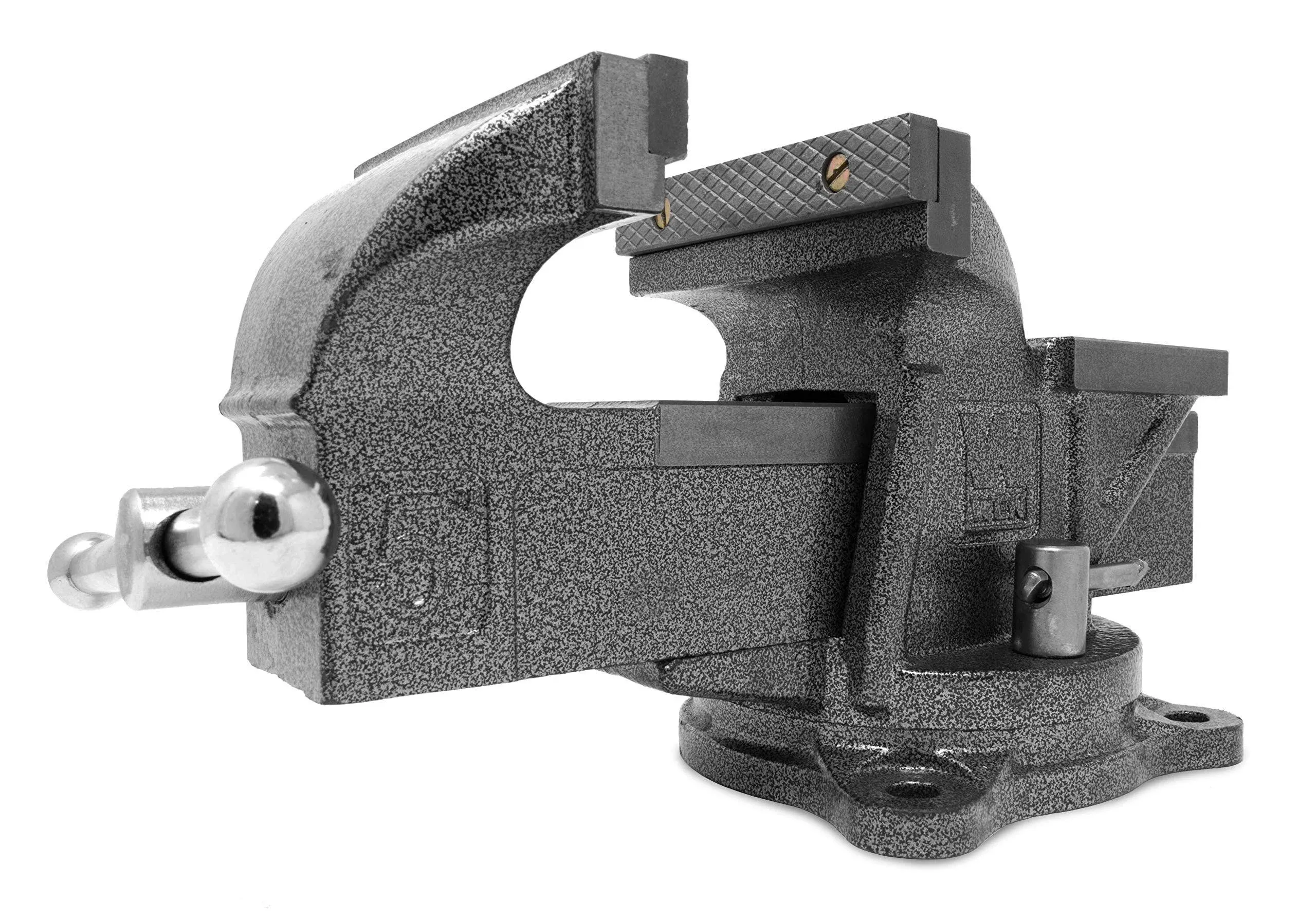 Wen BV455 5 in. Heavy-Duty Cast Iron Bench Vise with Swivel Base