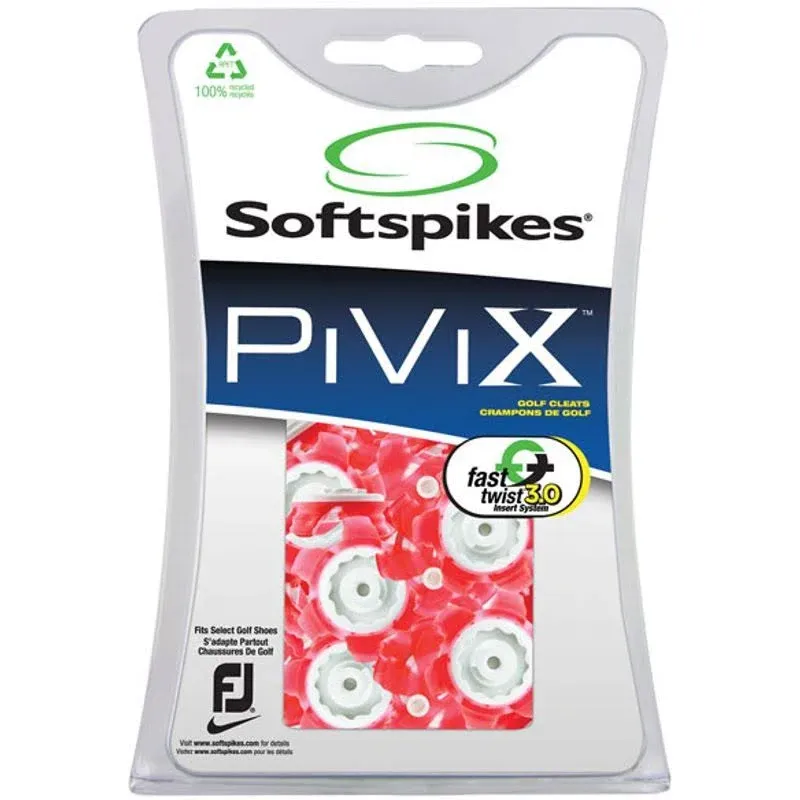 Softspikes PiViX Golf Cleats - Fast Twist 3.0-18 Count