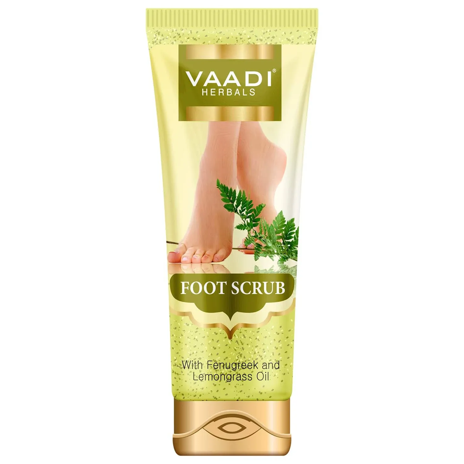 Vaadi Herbals Foot Scrub Foot Scrub Exfoliator Foot Scrub Cream Natural, Anti-Fungal Callus Remover Fast Absorbing Makes Your Feet Super Soft (Pack Of 1 X 500Gm) (17.64 Oz)