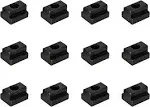 M10 T-Slot Nut,Black Oxide Finish,Grade 8.8,3/8 Threads,Slot Width 12mm,Slot Depth 7mm,Total Depth 14mm,Pack of 12