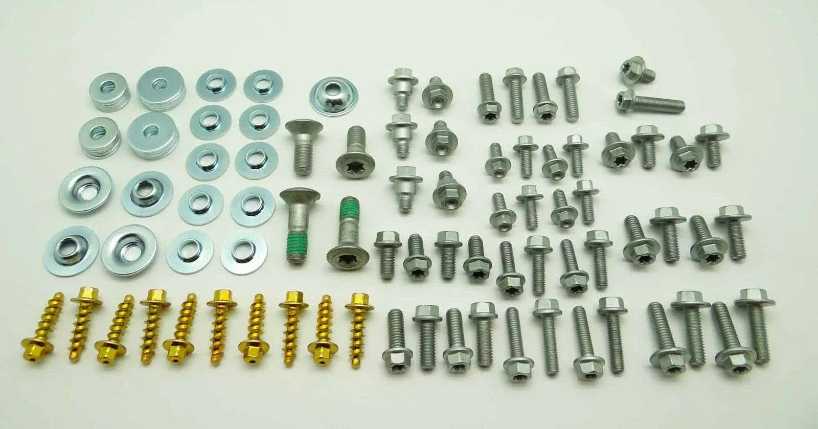 97pc SPECBOLT Body Bolt KIT for Plastics seat fenders Fork Guards shrouds & subframe. Fits KTM & Husqvarna 65 80 85 125 150 200 250 350 400 450 500 520 525 SX SX-F XC XC-F XC-W XCF-W EX EXC EXC-F