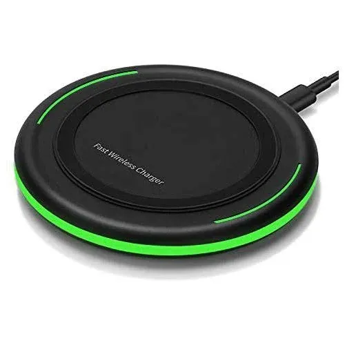 Wireless Charger Magic 15W Max Qi Fast Wireless Charging Station Universal Wireless Charging Station Pad Compatible for Smart Phones and Other QI Devices(Yellow)