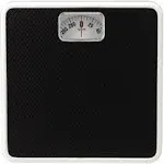 Taylor 9.8 x 9.8 300 lb Analog Dial Bathroom Scale with Dial Display Black