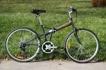 Columba 26 inch Folding Bike W. 18 Speed Black (SP26S_BLK)