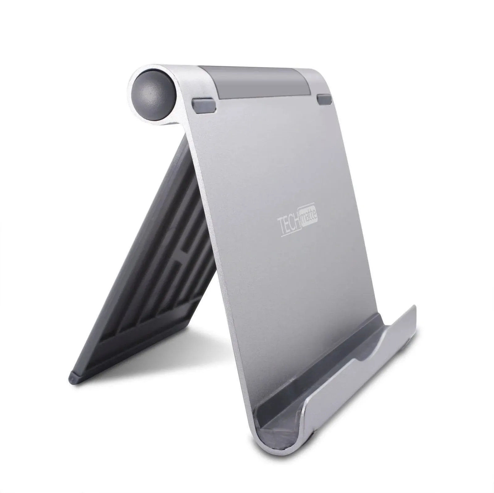 TechMatte Stand for iPads, Large Adjustable Aluminum Holder for Tablets &amp; Phones