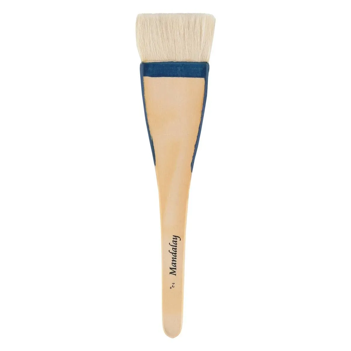 Creative Mark Mandalay Artist Goat Hair Hake Brush Super Soft Hair for Holding Color for Large Surface Coverage Size 2"