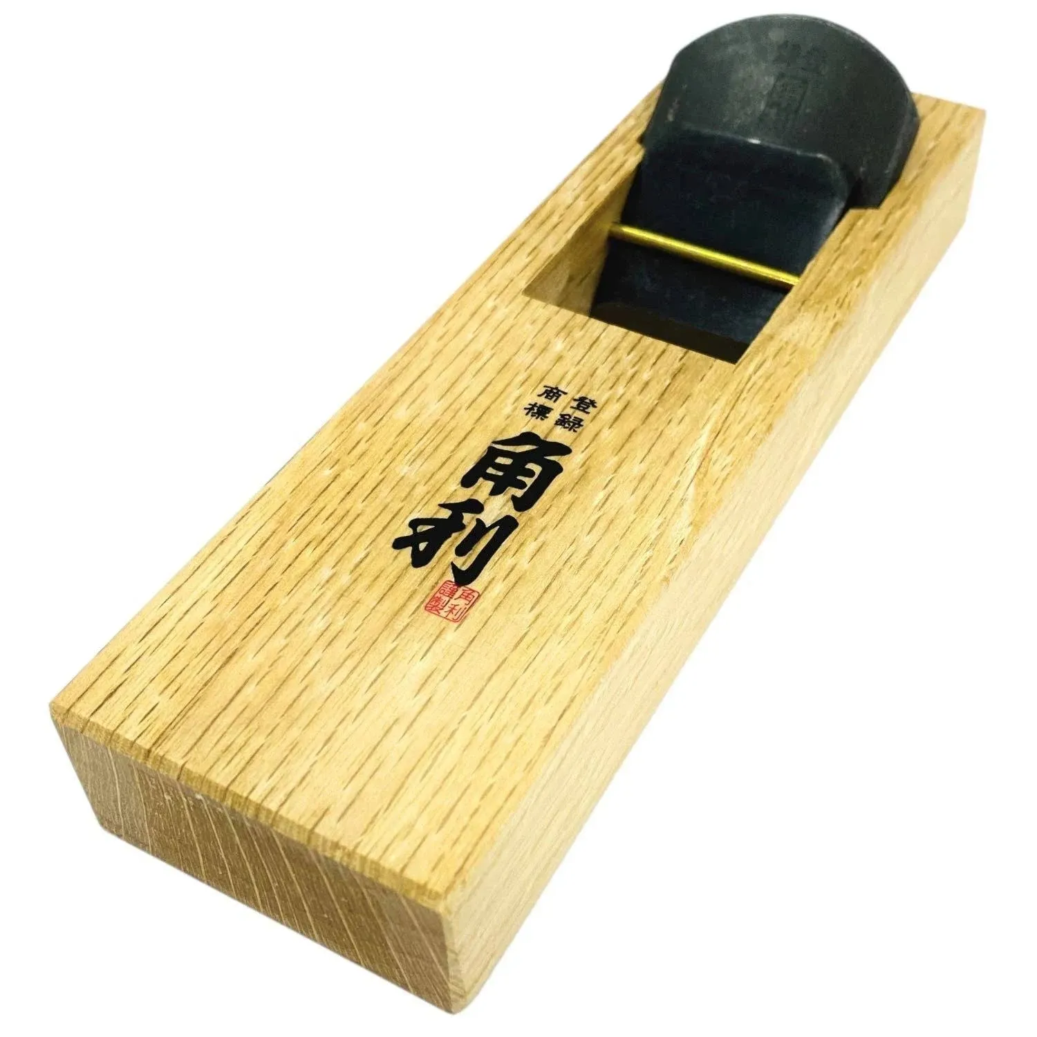 KAKURI Hand Plane 42mm for Woodworking, KANNA Japanese Block Plane Manual Hand Planer Tool for Chamfering and Smoothing, 7.0 x 2.1 x 1.6 inches, White Oak Body, Made in JAPAN