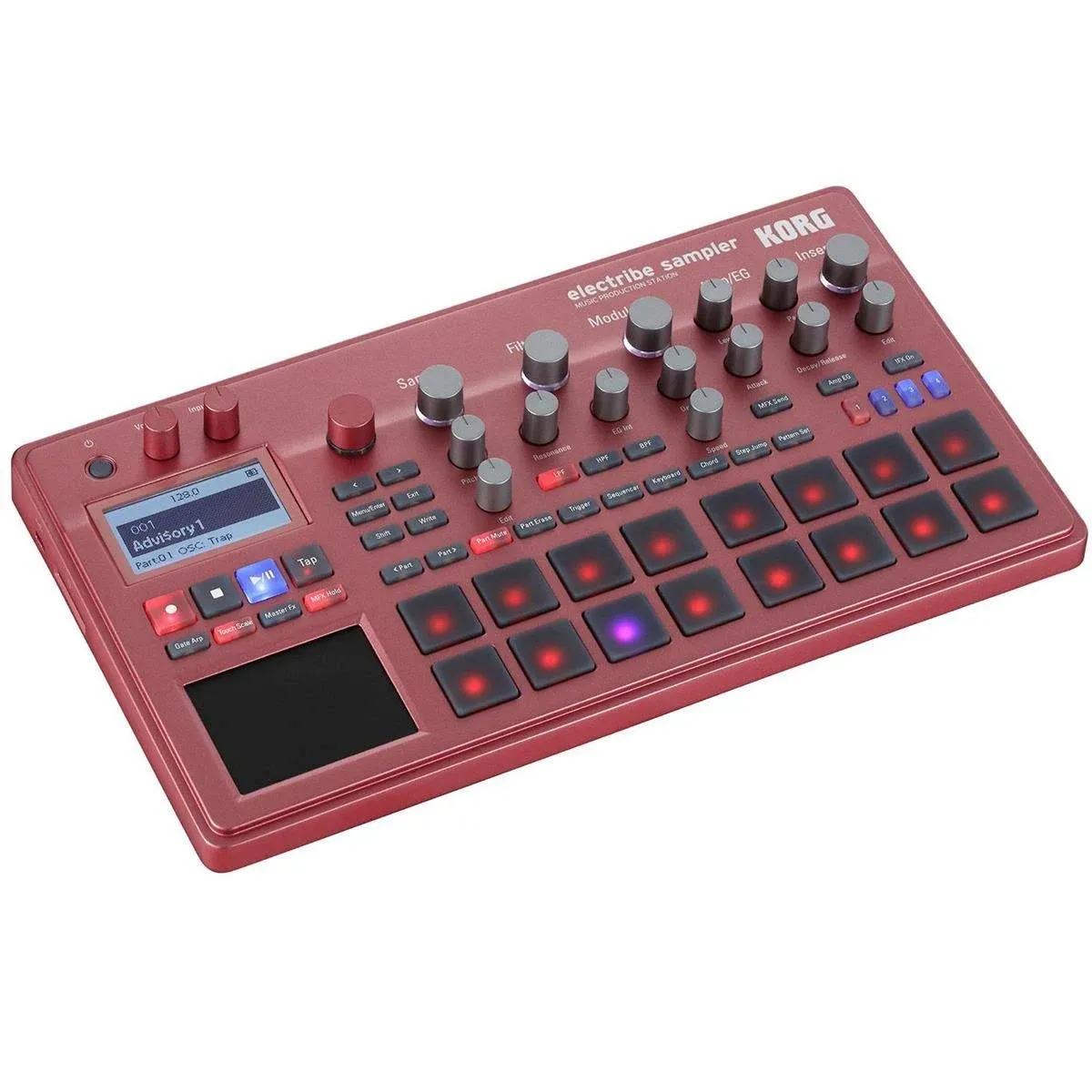 Korg Electribe Sampler-Based Music Production Station In ESX with V2.0 Software, Red