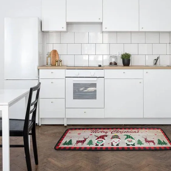 OFJRAP Christmas Kitchen Rugs and Mats Set